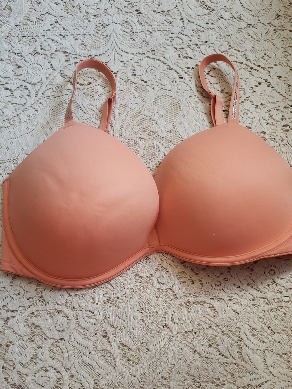Pink Everywhere Smooth Underwire Push Up T-Shirt Bra - Peach 36DD
